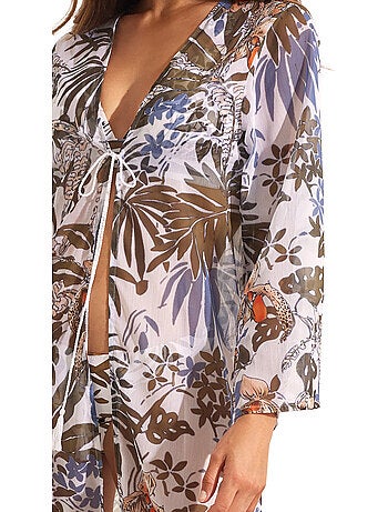 Kimono de plage mi-long amazonia