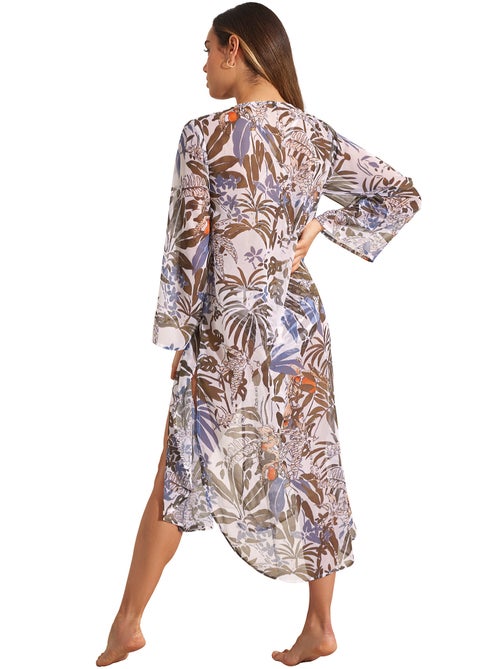Kimono de plage mi-long amazonia - Kiabi Kimono de plage mi-long amazonia - Kiabi