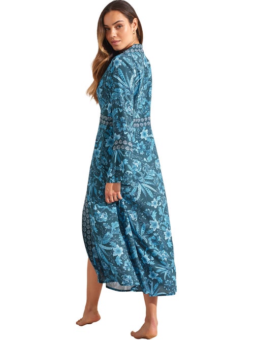 Kimono long de plage acanthus - Kiabi Kimono long de plage acanthus - Kiabi