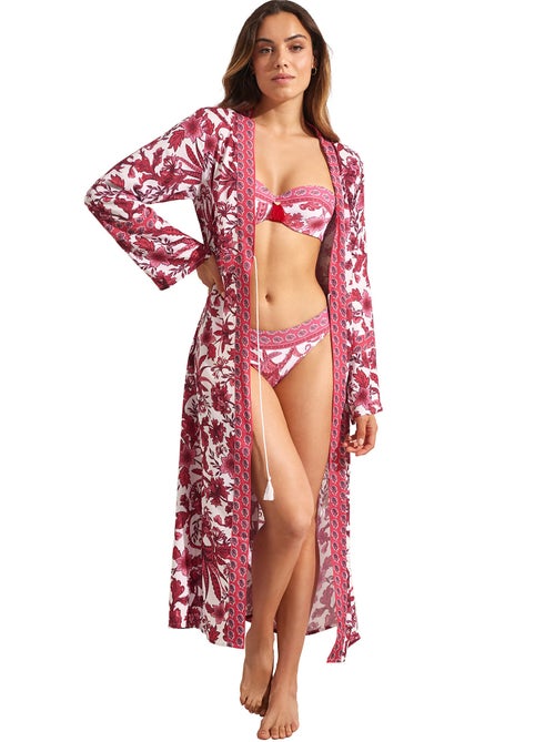 Kimono long de plage acanthus - Kiabi Kimono long de plage acanthus - Kiabi