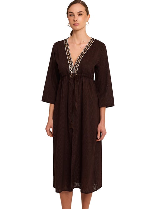 Kimono long de plage duna - Kiabi Kimono long de plage duna - Kiabi