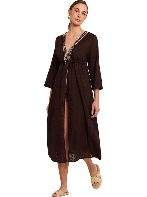 Kimono long de plage duna - Kiabi Kimono long de plage duna - Kiabi