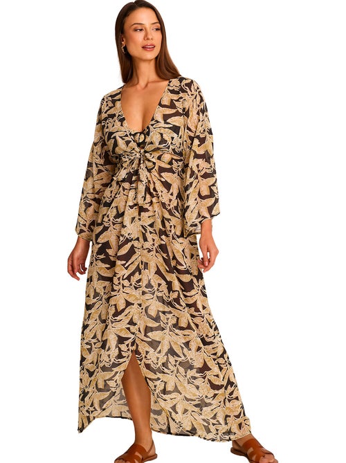 Kimono long de plage salvia - Kiabi Kimono long de plage salvia - Kiabi
