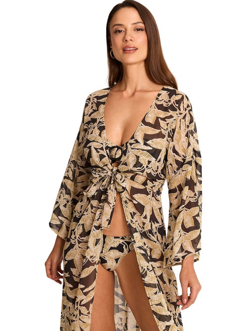 Kimono long de plage salvia - Kiabi Kimono long de plage salvia - Kiabi