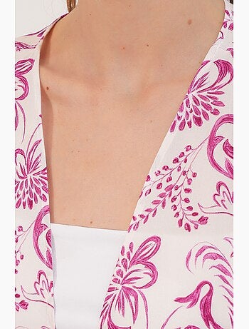 Kimono long imprimé en viscose bdart
