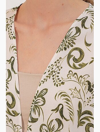 Kimono long imprimé en viscose bdart