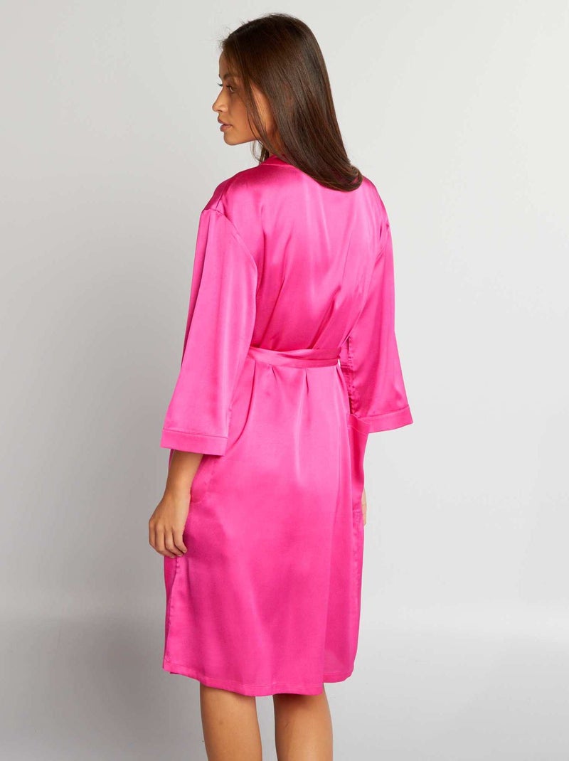 Kimono Femme Rouge 100% Coton Rose Pomme Taille 4, Neuf Avec étiquette