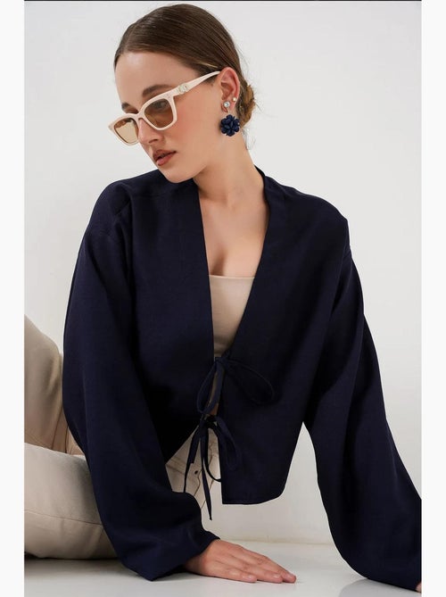 Kimono-vest met v-hals viscosemix bdart - Kiabi Kimono-vest met v-hals viscosemix bdart - Kiabi