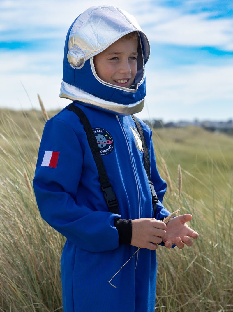 Kind verkleedkostuum astronaut kosmonaut neil met helm Blauw - Kiabi