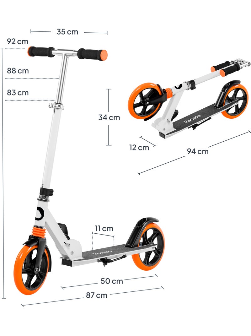 Kinder- en volwassenstep LIONELO Luca – Tot 100 kg – Compact opvouwbaar – Flessenhouder Wit - Kiabi