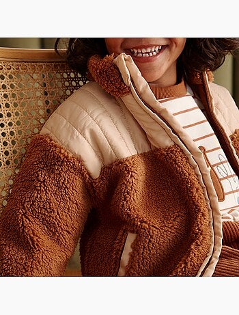Kinder sherpa-jas moka