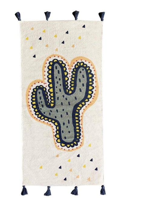 Kinder vloerkleed LALAMA cactus katoen geweven – 50 x 120 cm pompons Future Home - Kiabi Kinder vloerkleed LALAMA cactus katoen geweven – 50 x 120 cm pompons Future Home - Kiabi