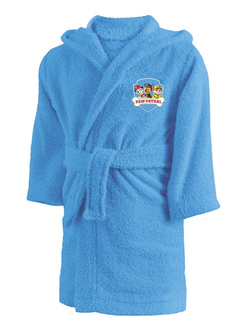 Kinderbadjas met capuchon 100% katoen, paw patrol team - Kiabi