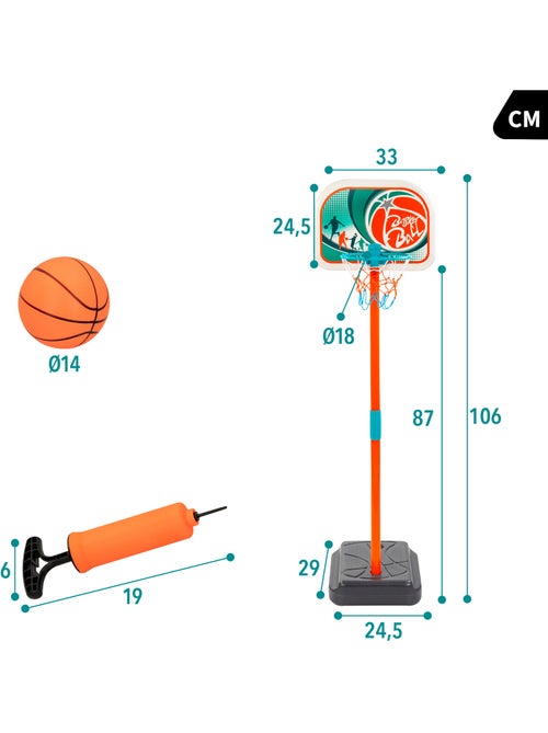Kinderbasketbalring met bal cb toys - Kiabi