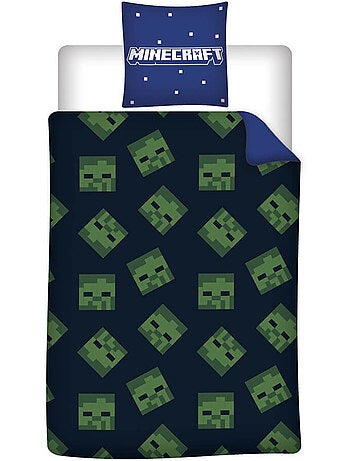 Kinderbeddengoed Minecraft 140x200 cm + Sloop 65x65 cm Katoenmix
