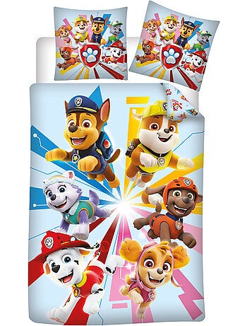 Kinderbeddengoed PAW Patrol 140x200 cm + Sloop 63x63 cm 100% Polyester
