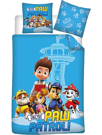 Kinderbeddengoed PAW Patrol 140x200 cm + Sloop 63x63 cm 100% Polyester