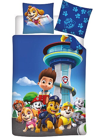 Kinderbeddengoed PAW Patrol 140x200 cm + Sloop 63x63 cm 100% Polyester