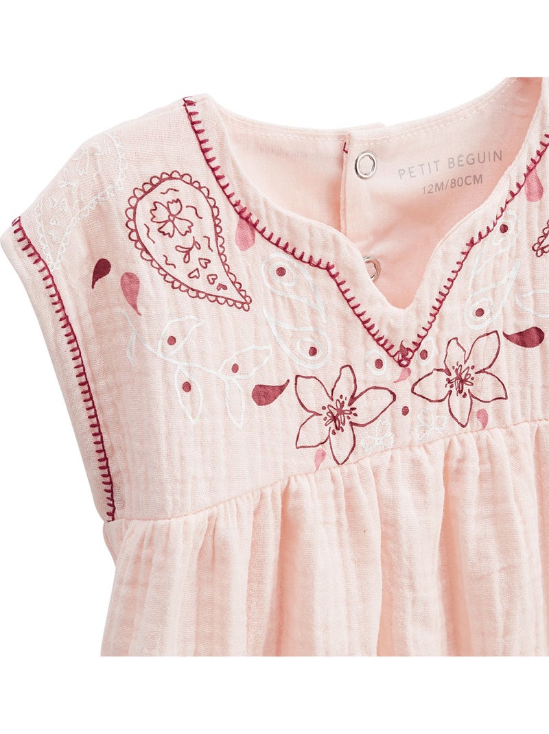 Kinderblouse van katoengaas uit Arizona Roze - Kiabi