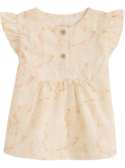 Kinderblouse van poplin, Zomerpoëzie - Kiabi
