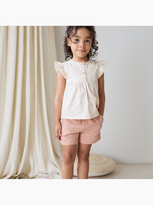 Kinderblouse van poplin, Zomerpoëzie - Kiabi
