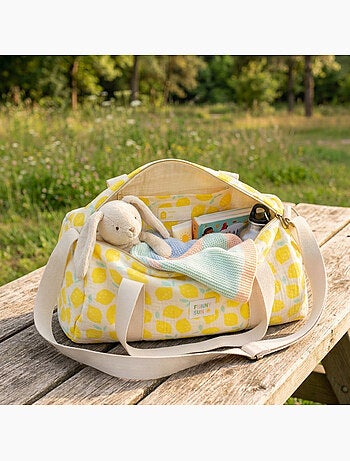 Kinderbowlingtas van katoen met citroenprint
