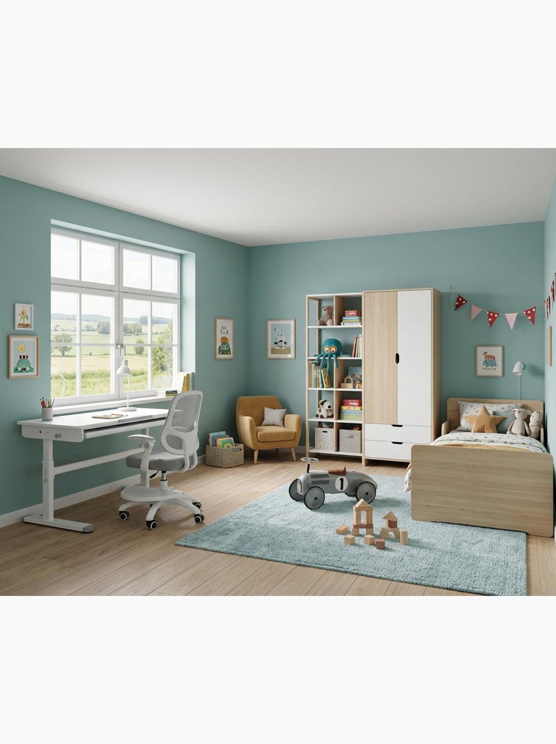 Kinderbureau 'Smart Grow' met lade Wit - Kiabi