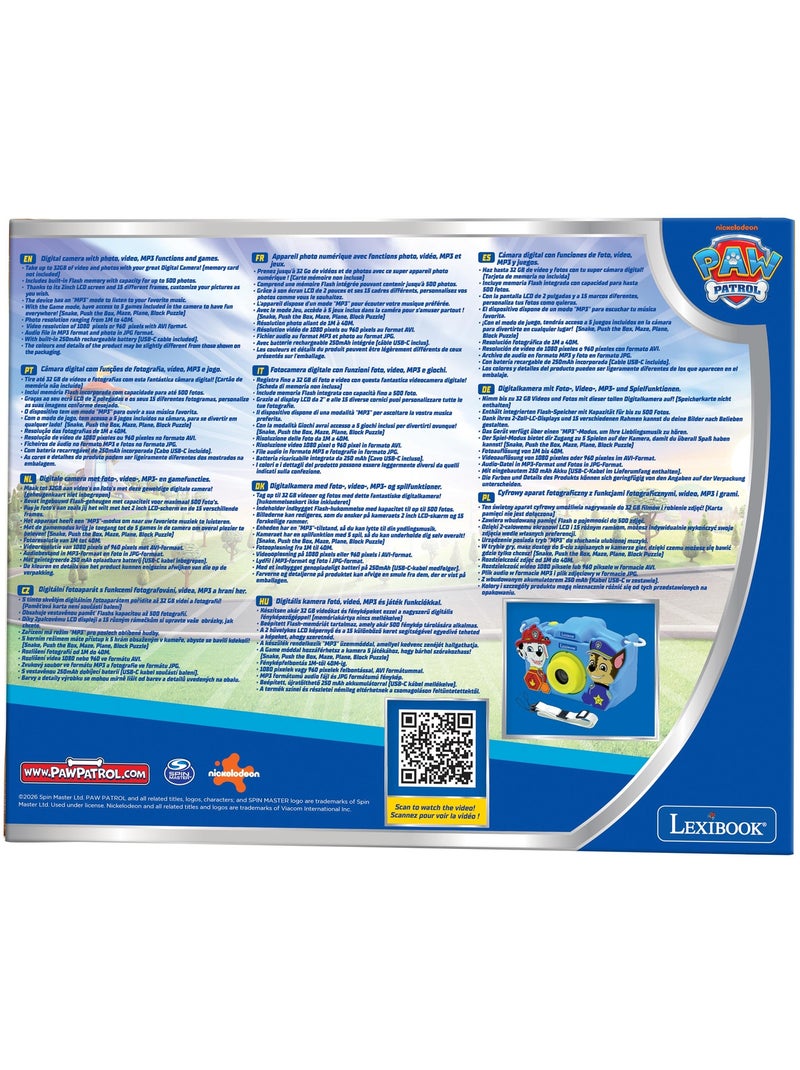 Kindercamera met paw patrol bescherming Blauw - Kiabi