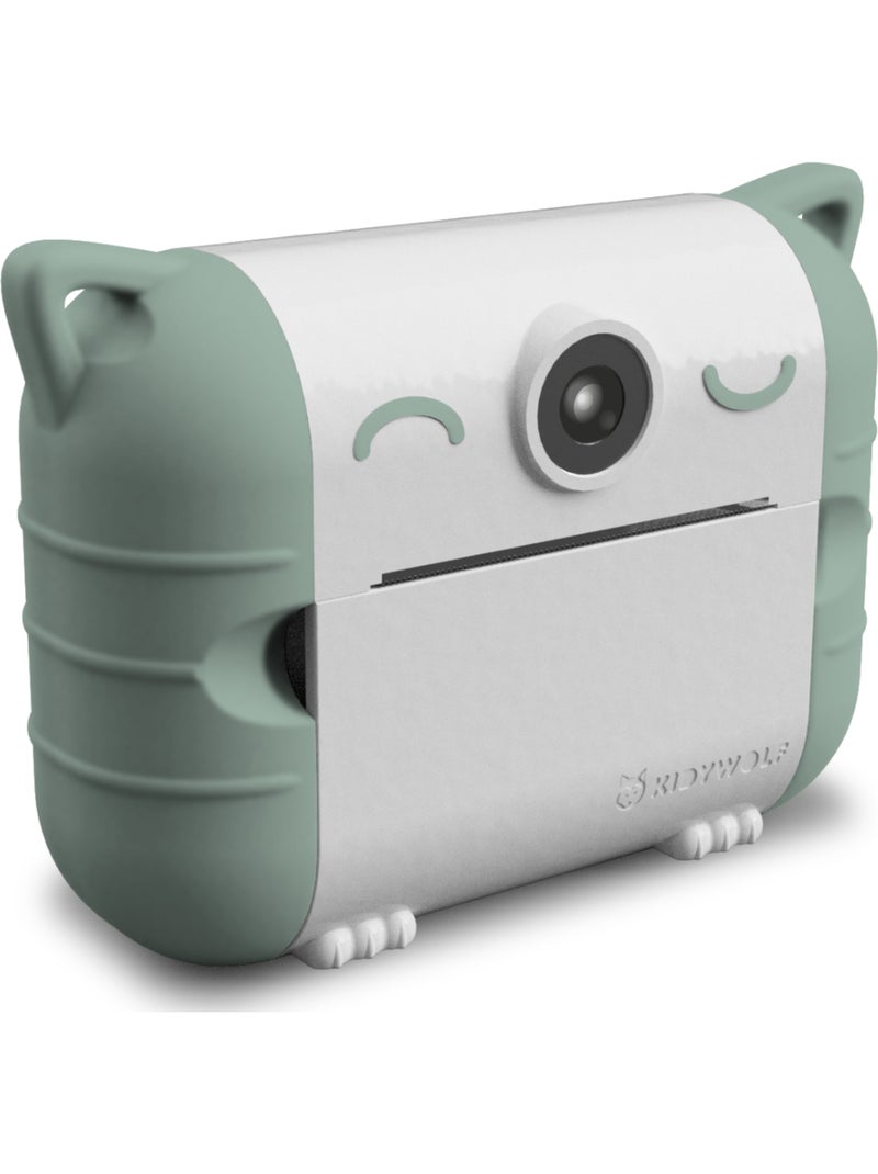 Kindercamera met thermische printer Groen - Kiabi