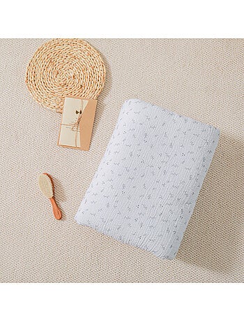 Kinderdeken 100x135 van OEKO-TEX mousselinekatoen en minky | SUPERBE BEBE