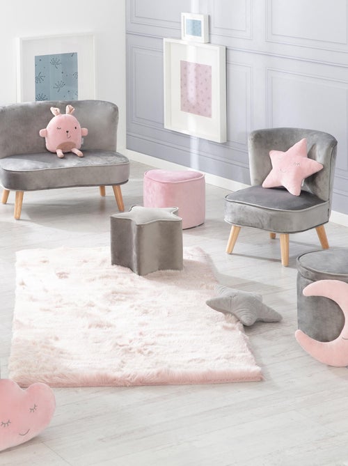 Kinderfauteuil van velours met poten van massief hout - ROBA 'lil sofa' - Kiabi