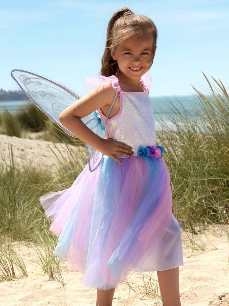 Kinderjurk fee met vleugels apolline Blauw - Kiabi