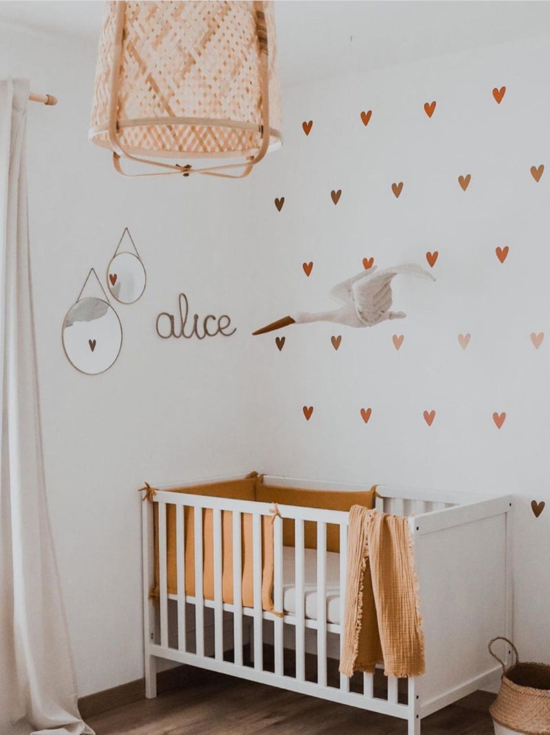 Kinderkamertrofee, ooievaar in beige linnen Beige - Kiabi