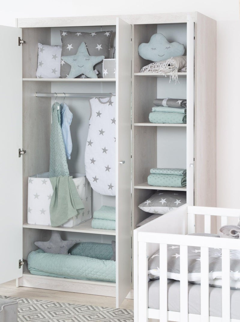 Kinderkast met 3 deuren en soft-close 'julia' roba Wit - Kiabi