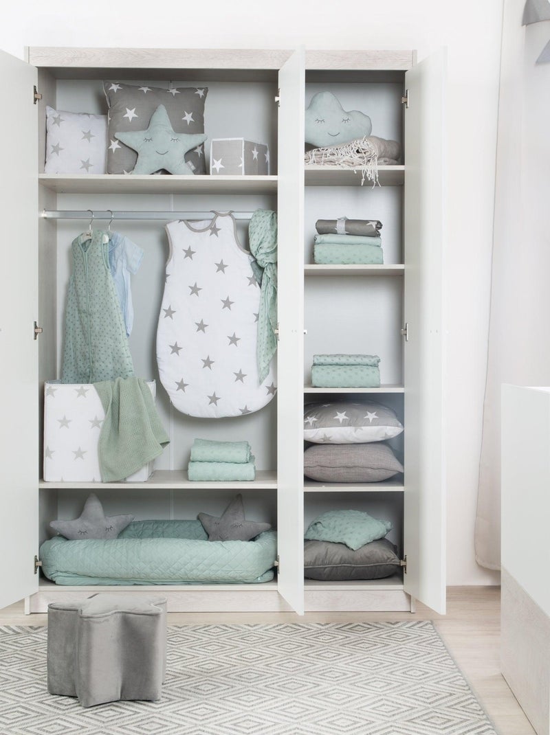 Kinderkast met 3 deuren en soft-close 'julia' roba Wit - Kiabi