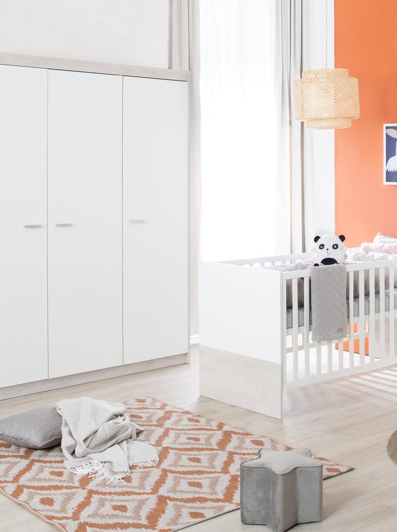 Kinderkast met 3 deuren en soft-close 'julia' roba Wit - Kiabi