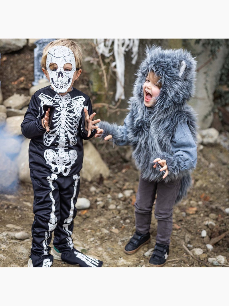 Kinderkostuum jack wolf met handschoenen | great pretenders Grijs - Kiabi