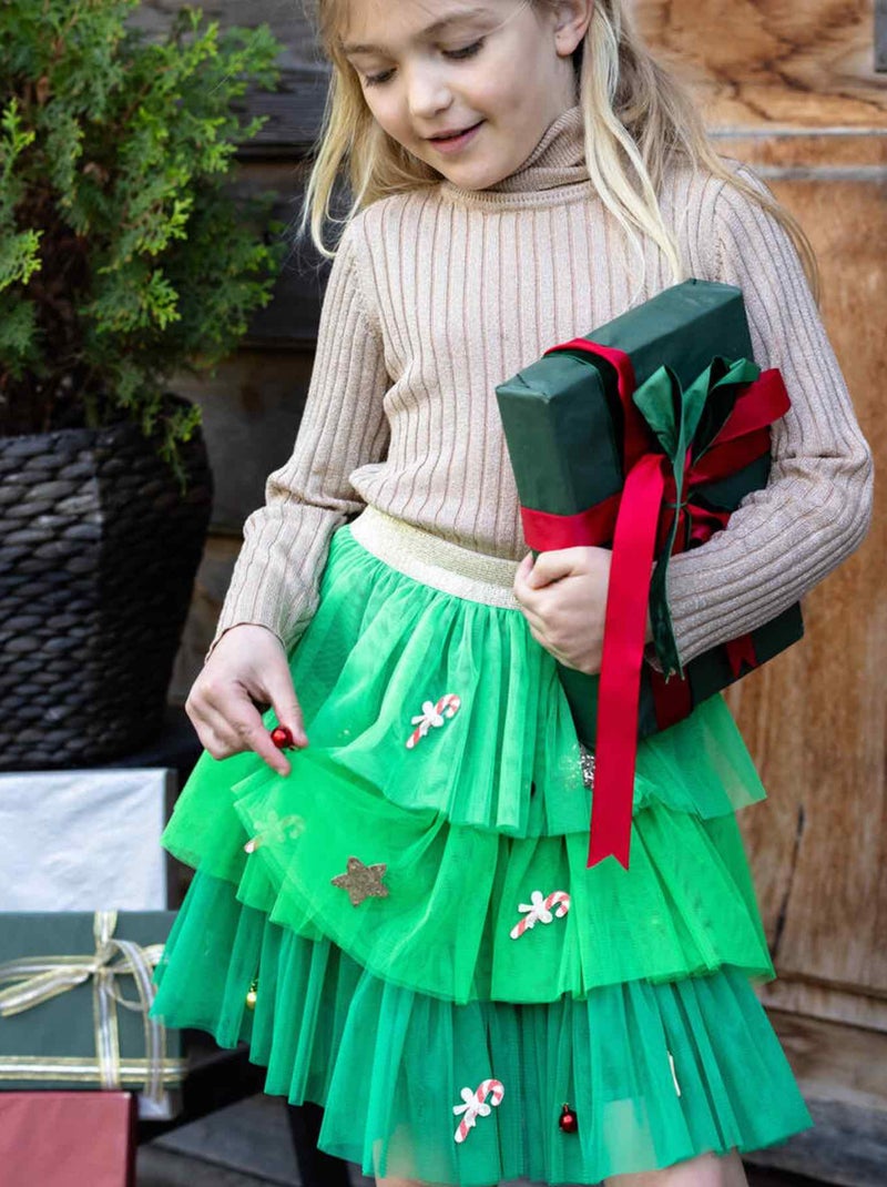 Kinderkostuum kerst tutu rok Groen - Kiabi