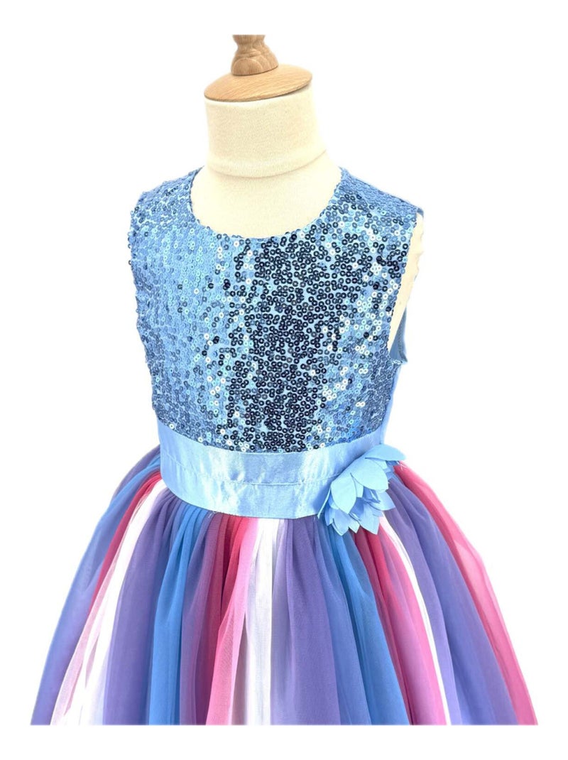 Kinderkostuum – prinsessenjurk louise Blauw - Kiabi