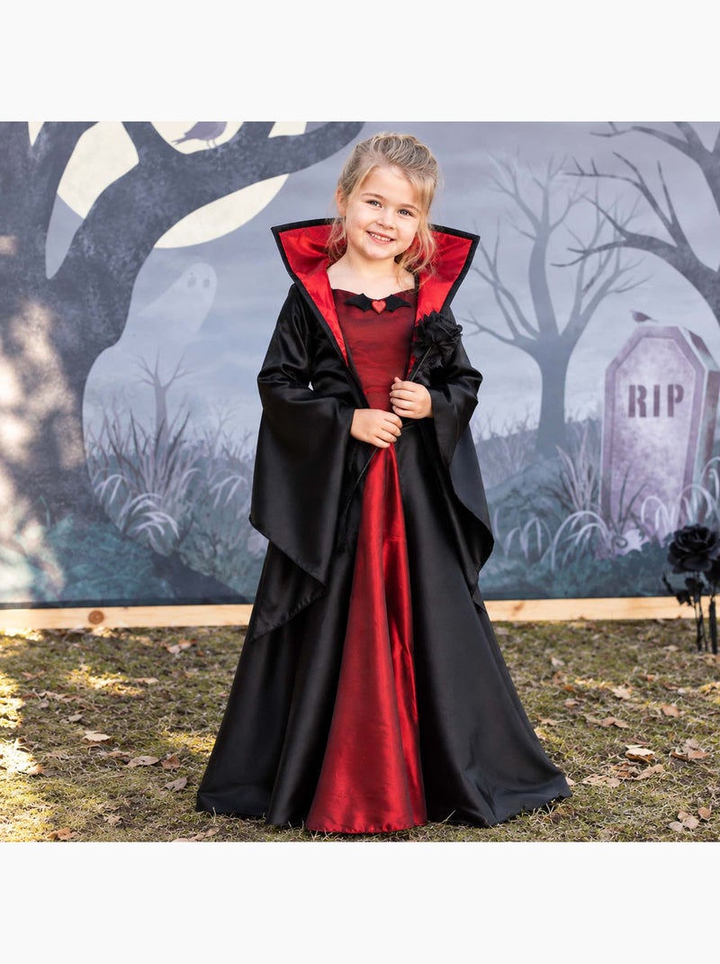 Kinderkostuum prinsessenjurk vampier | great pretenders Zwart - Kiabi
