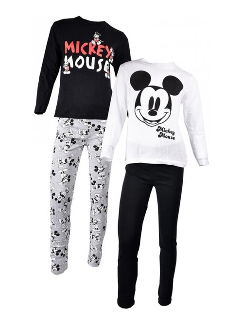 Kinderpyjama LICENCE MICKEY katoen - Set van 2 - Kiabi