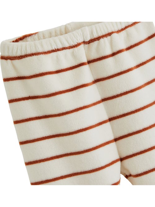 Kinderpyjama (tweedelig) van velours in de kleur Moka - Kiabi Kinderpyjama (tweedelig) van velours in de kleur Moka - Kiabi