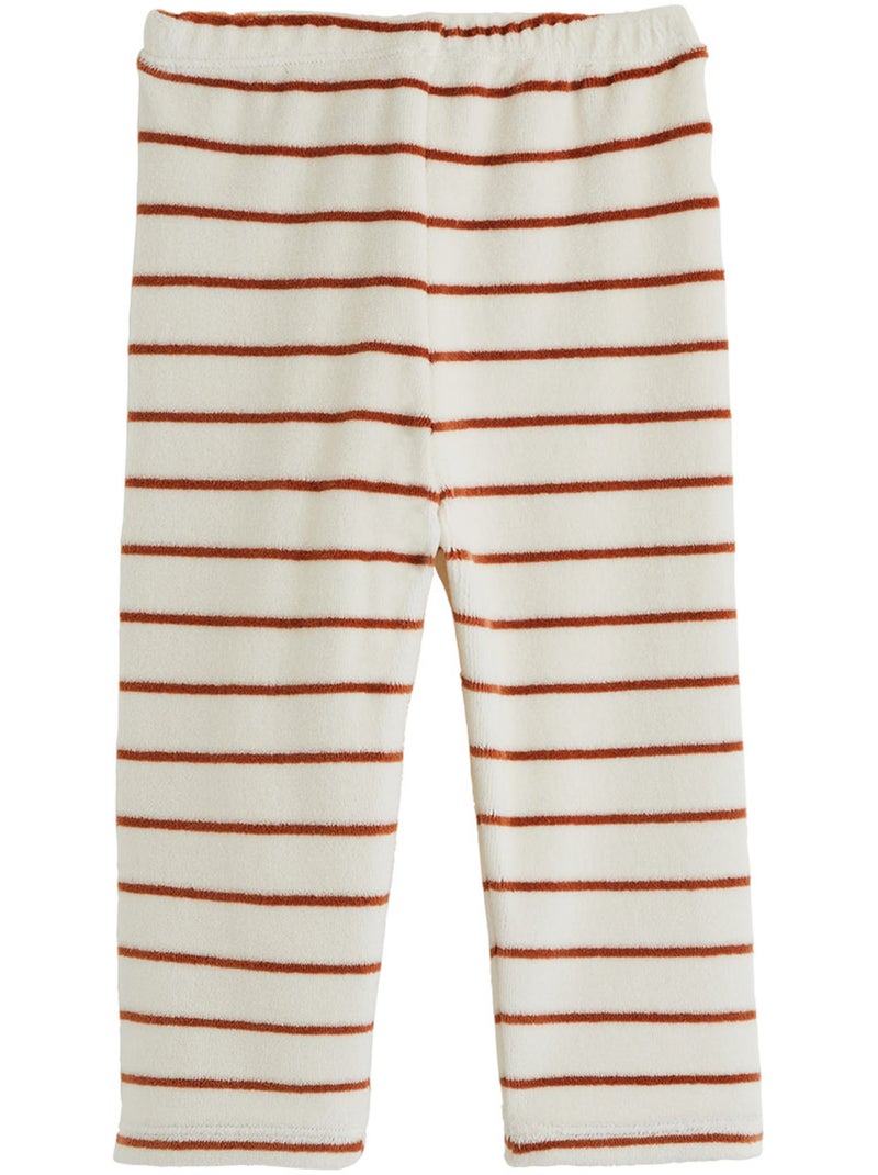 Kinderpyjama (tweedelig) van velours in de kleur Moka Bruin - Kiabi