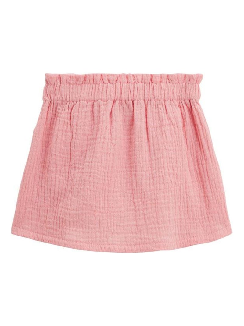 Kinderrokje van Caribisch roze katoenen gaas Roze - Kiabi