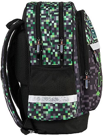 Kinderrugzak Arcade Game motief Pixel Alien 2 vakken 41 cm