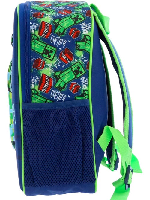 Kinderrugzak Minecraft Creeper 32 cm vak met ritssluiting - Kiabi