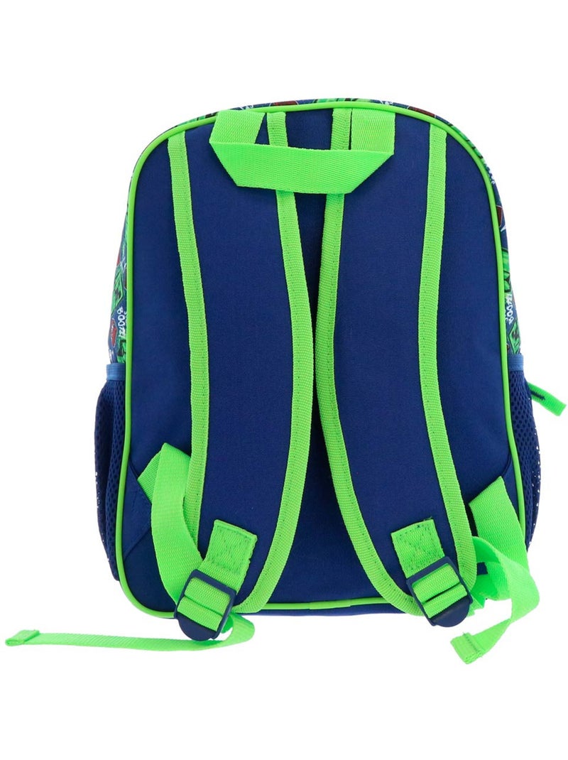 Kinderrugzak Minecraft Creeper 32 cm vak met ritssluiting Zwart Marineblauw Blauw - Kiabi
