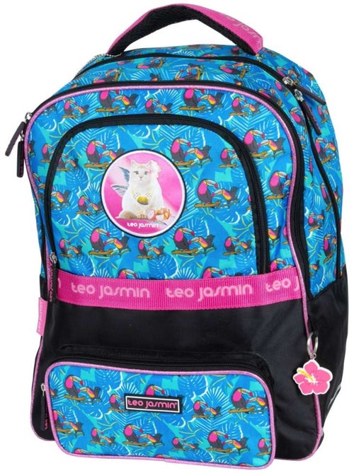 Kinderrugzak motief kat 'Jasmine' – 2 vakken met ritssluiting 42 cm TEO JASMIN - Kiabi Kinderrugzak motief kat 'Jasmine' – 2 vakken met ritssluiting 42 cm TEO JASMIN - Kiabi