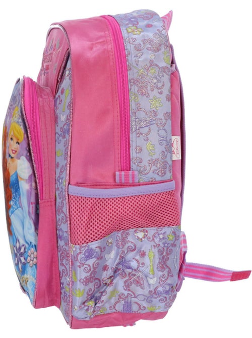 Kinderrugzak polyester satiné bedrukt Disney Princess 38 cm - Kiabi