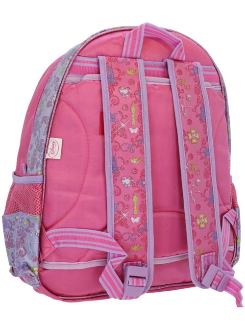 Kinderrugzak polyester satiné bedrukt Disney Princess 38 cm - Kiabi